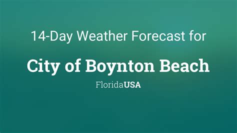 Weather In Boynton Beach Florida