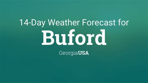 Weather In Buford Ga