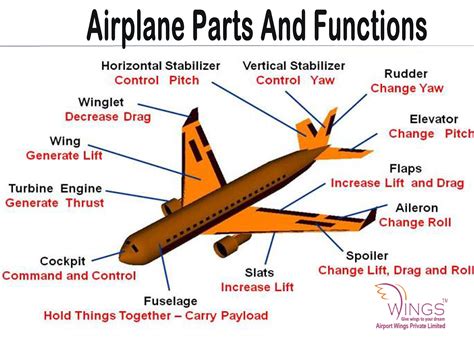 What Are The Parts Of An Airplane Wing Pilot Teacher