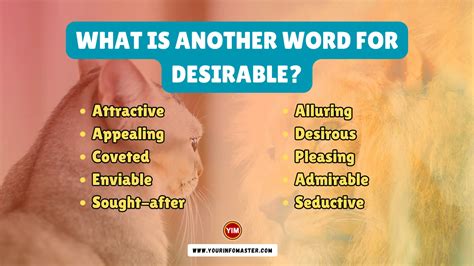 What Is Another Word For Desirable Desirable Synonyms Antonyms And