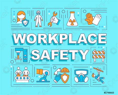 Workplace Safety Word Concepts Banner Stock Vector Crushpixel