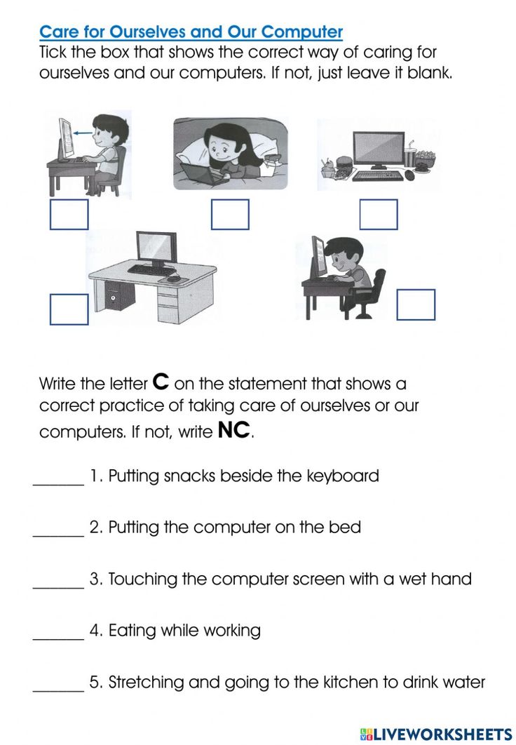 Worksheet On Taking Care Of The Body