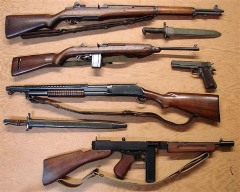 Wwii Collection M1 Garand M1 Carbine M1911 Winchester Model 1897