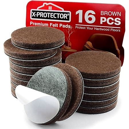 X Protector Premium 16 Thick 1 4 Heavy Duty Felt Furniture Pads 2