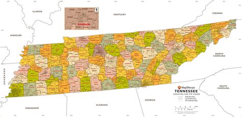 Zip Code Map Of Tn