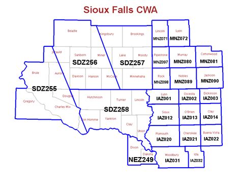 Zip Code Map Sioux Falls Map